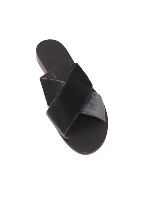 Grey velvet sandals Da Costanzo | 3146GRIGIO